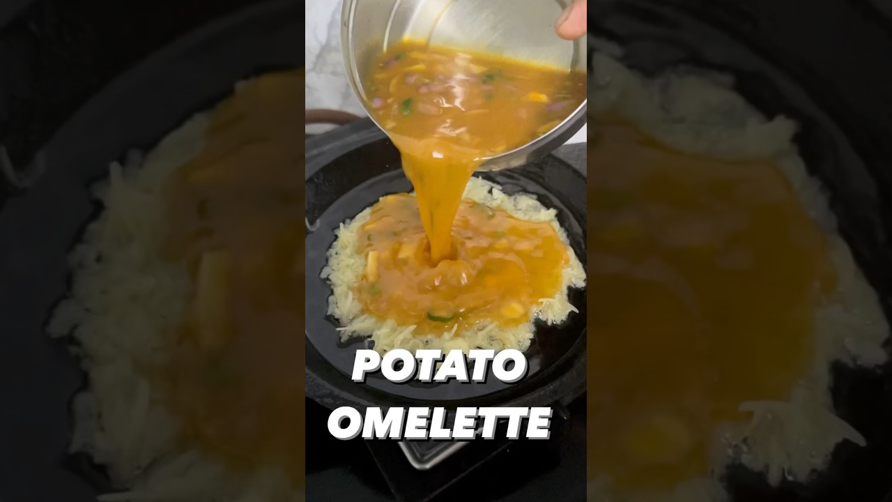 Potato Omelette #quickrecipe #viral #trending #food #yt #egg #youtube #shorts #creator #content #yum