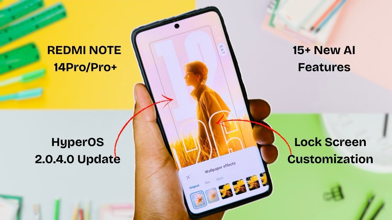 Redmi Note 14 Pro/Pro+ 5G - HyperOS 2.0.4.0 + Android 15 Update 15+ New Features | Lock Screen,AI