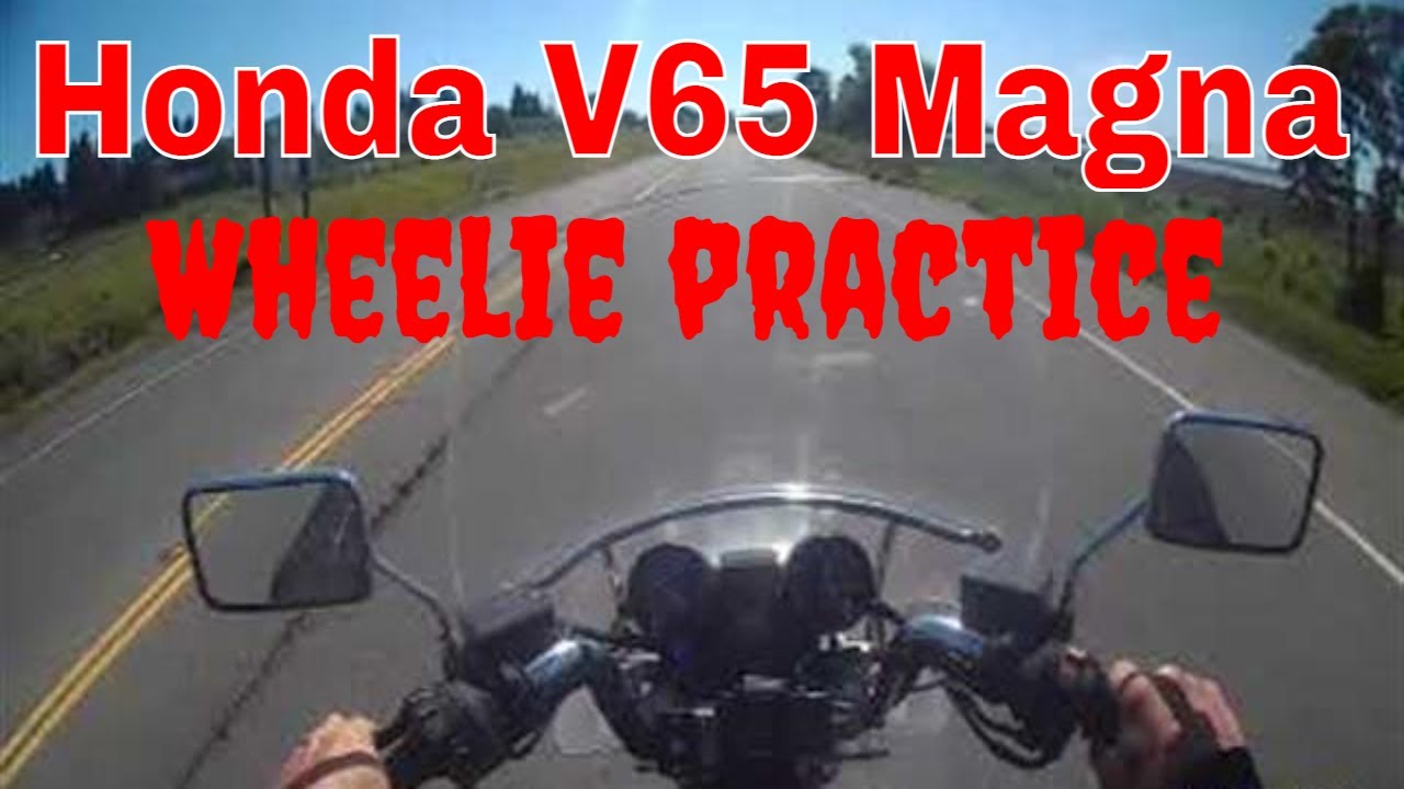 Honda magna v65 spring ride and wheelie practice