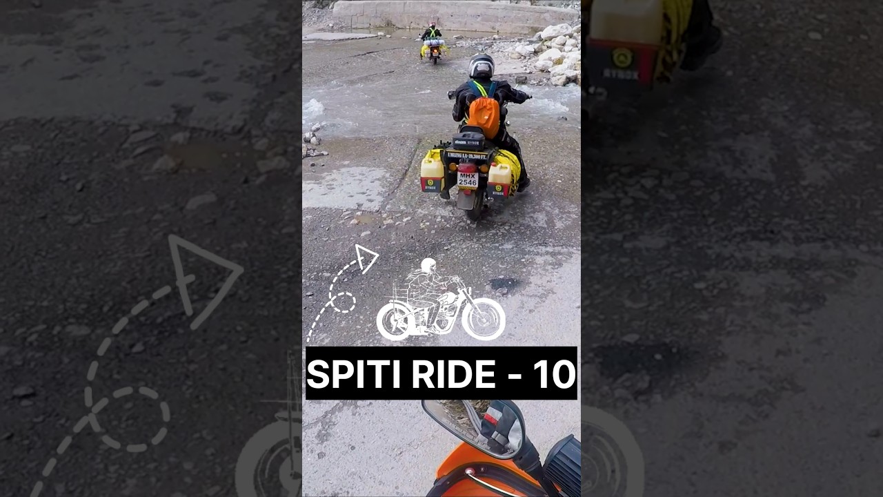 SPITI RIDE - 10 ।। ARVIND VASAVE ।। @avasave8282 ।। #shortsvideo #himachalpradesh #motorbikeriding