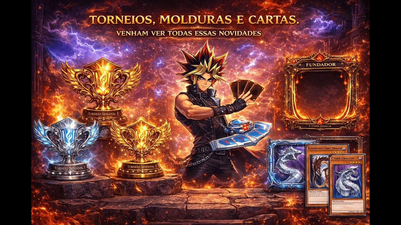 TORNEIOS, MOLDURAS E CARTAS - YU-GI-OH RPG ONLINE