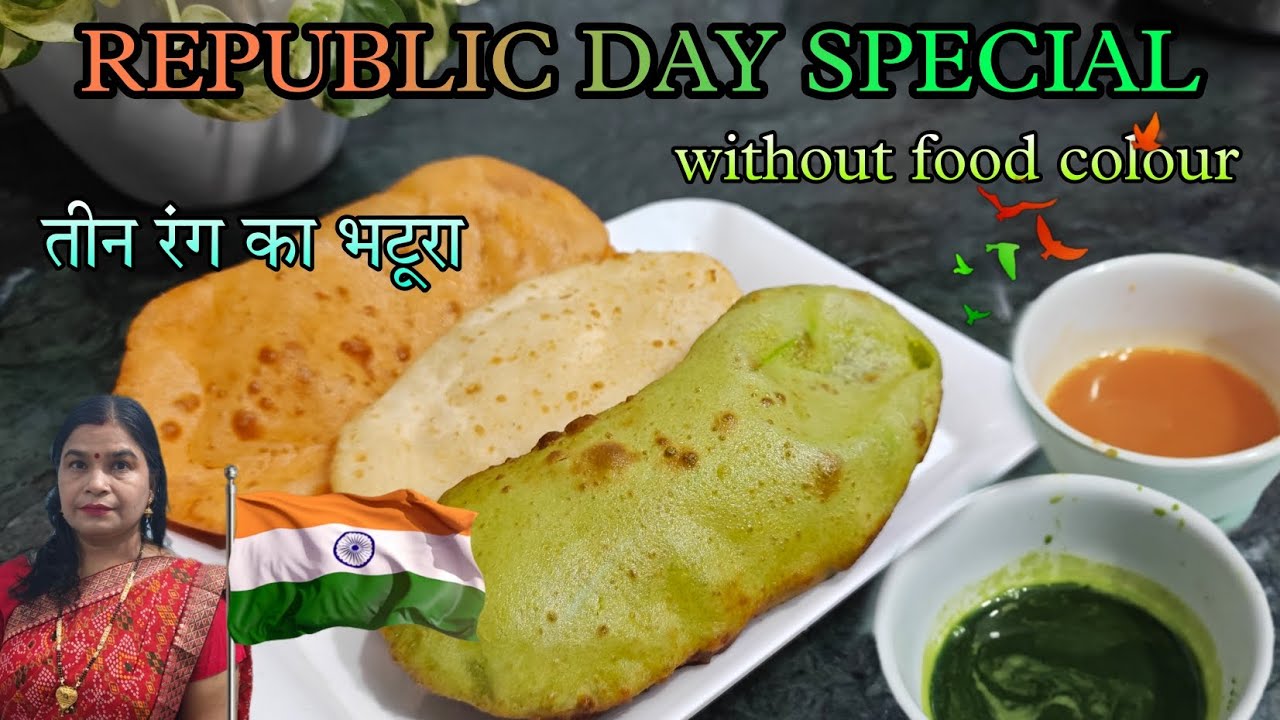 3 रंग का भटूरा ऐसा आपने कभी नहीं देखा होगा 😱 | REPUBLIC DAY SPECIAL 🇮🇳
