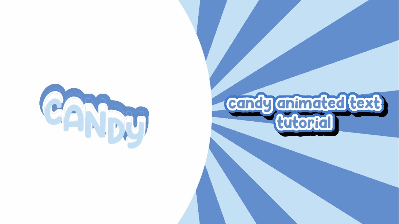 candy animated text tutorial •Alight Motion•
