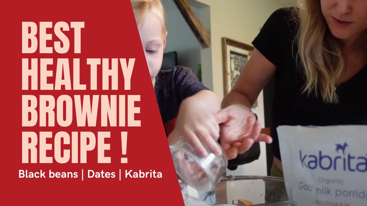 Healthy Brownies made with Black Beans, dates & Kabrita !