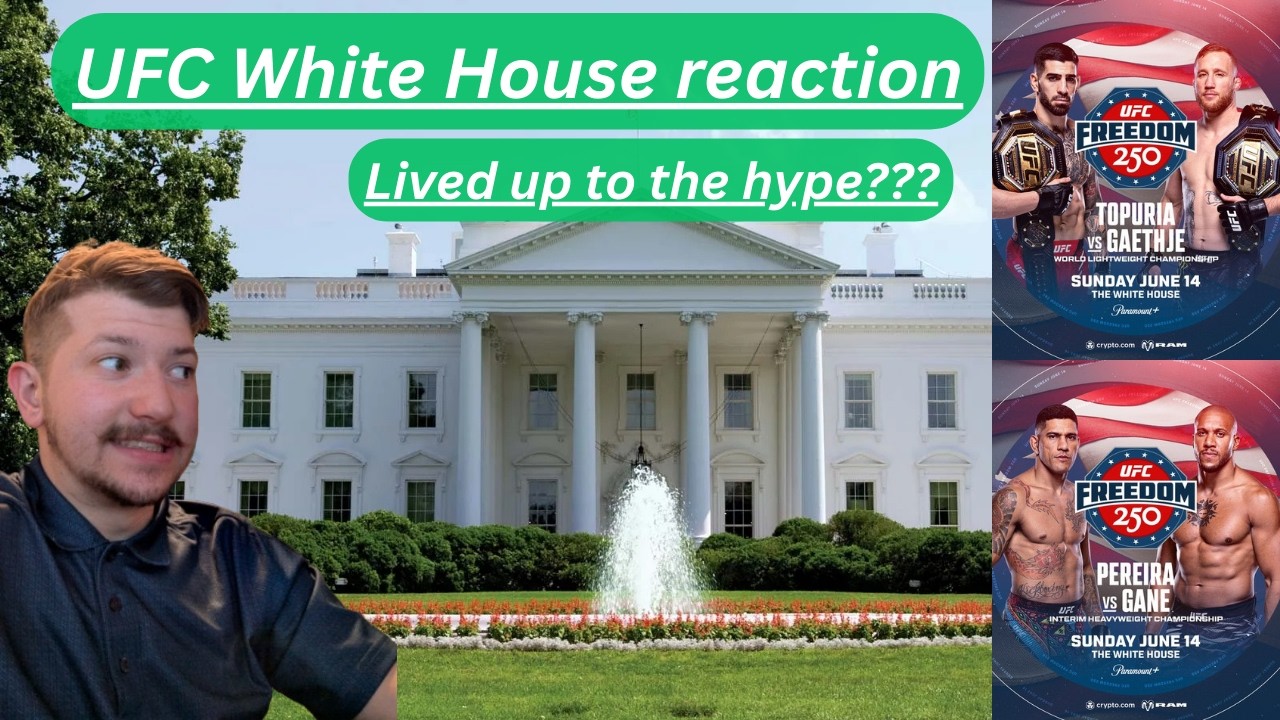 MY Reaction the UFC White House Card,