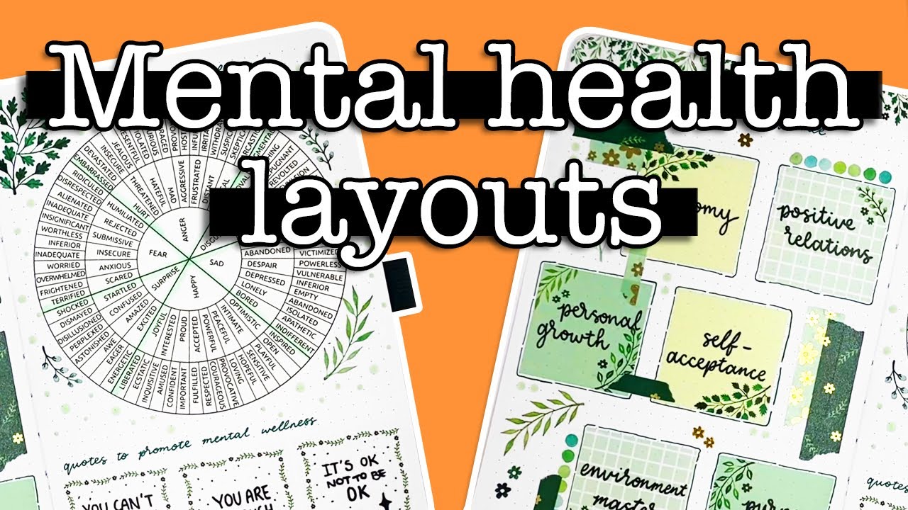 26 Mental Health Bullet Journal Spreads 💜