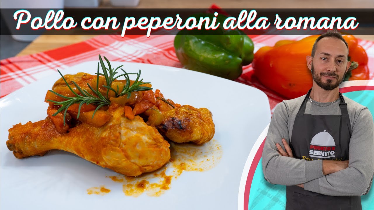 Pollo con i peperoni alla romana in padella - SECONDI PIATTI
