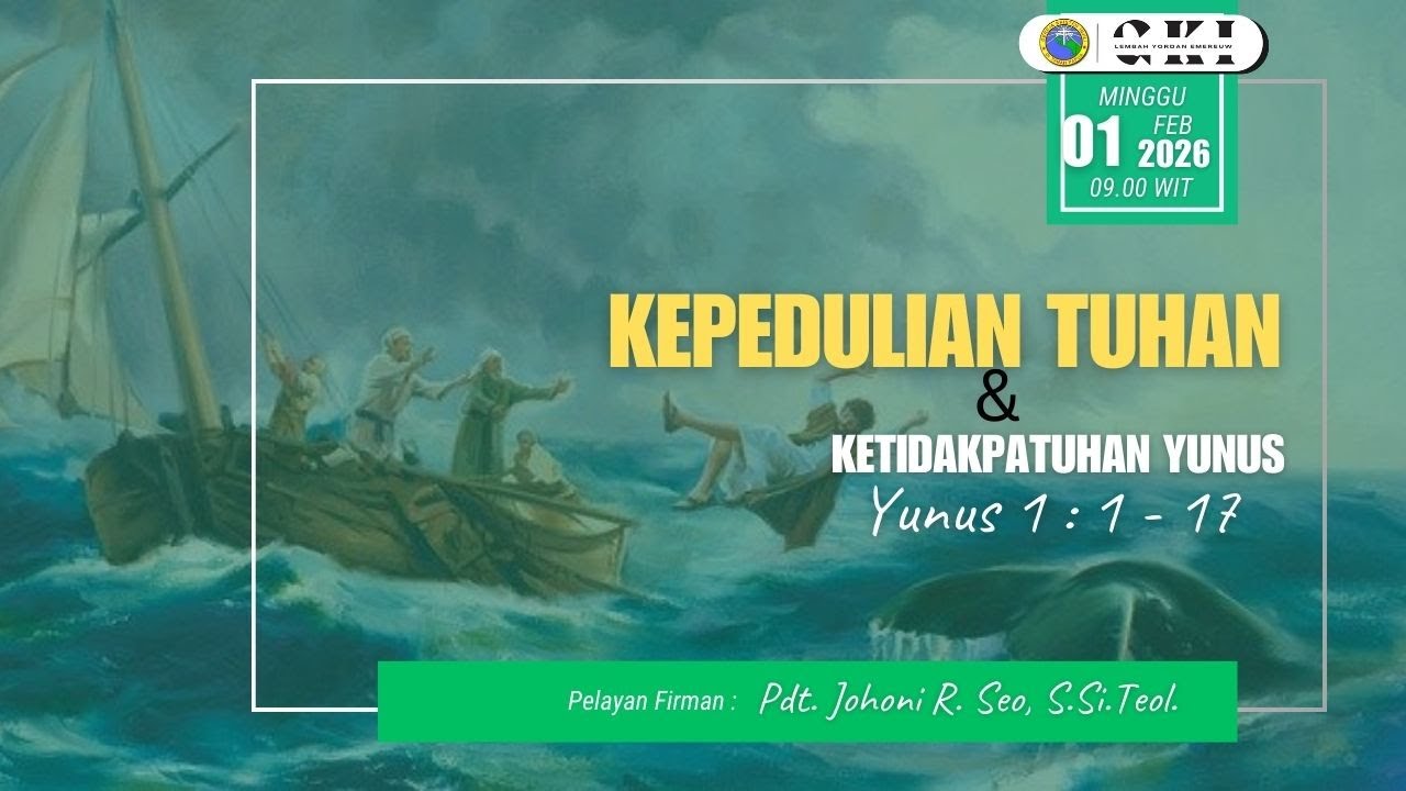 IBADAH MINGGU PAGI GKI LEMBAH YORDAN 01 FEBRUARI 2026 | Pel. Firman : Pdt. Johoni R. Seo, S.Si.Teol.