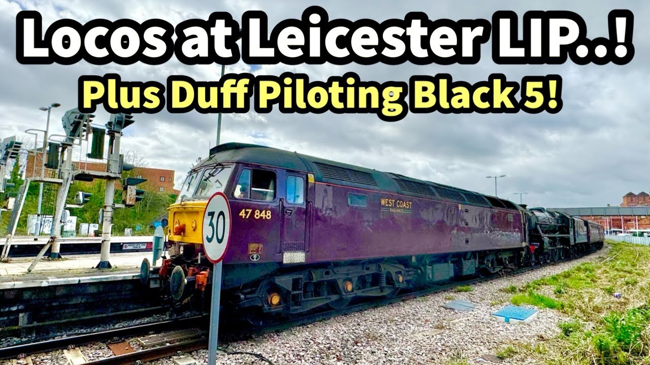 LOCOS & Units at Leicester LIP on STRIKE DAY - Plus 47848 Pilots BLACK 5 44871.. 05/04/24