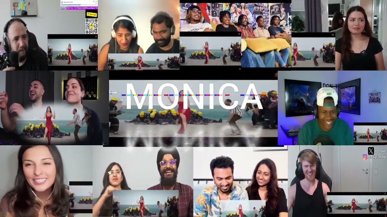 Monica song Mashup FOREIGNER Reacts | COOLIE Movie | Pooja Hegde Dance | Anirudh Music |