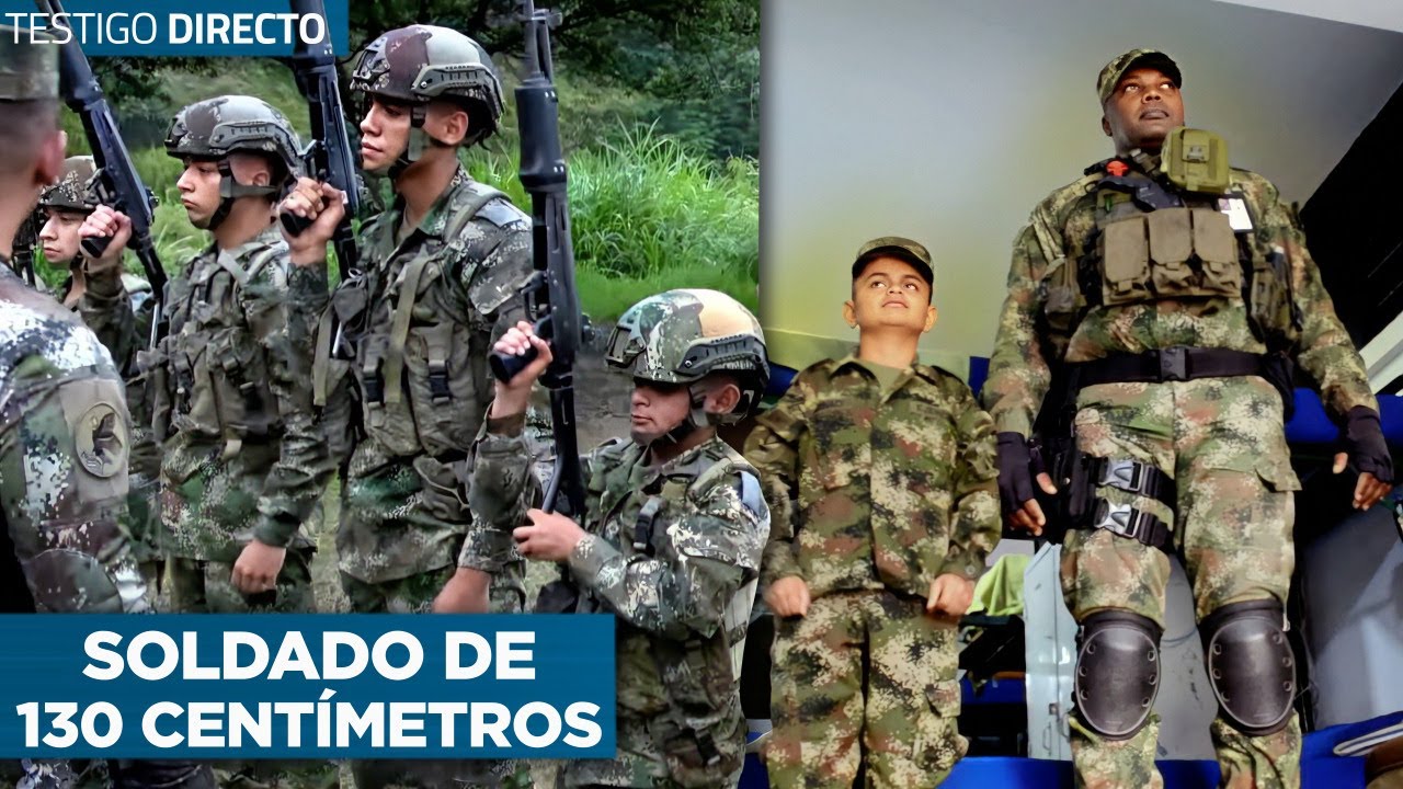 El Soldado Más Pequeño Del Ejército De Colombia En 2023: ¡Mide 130 Centímetros! - Testigo Directo