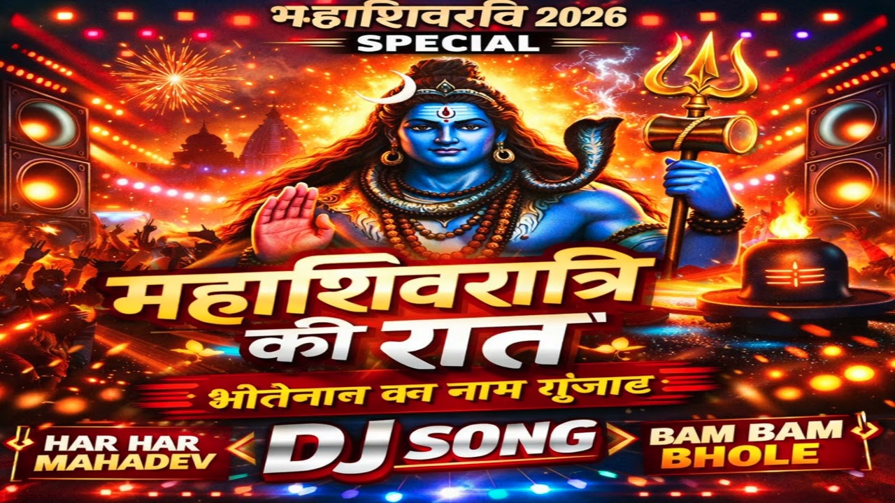 महाशिवरात्रि 2026 Special 🔱 Mahashivratri Hit DJ Song | Har Har Mahadev | Bam Bam Bhole Song
