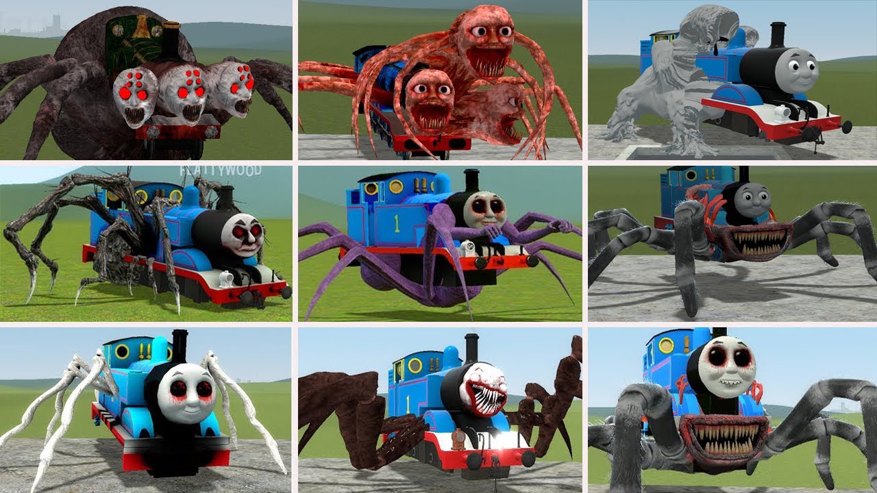 NEW UPDATE: Cursed Thomas and Friends Train Monster Battle in Garry's Mod part 12