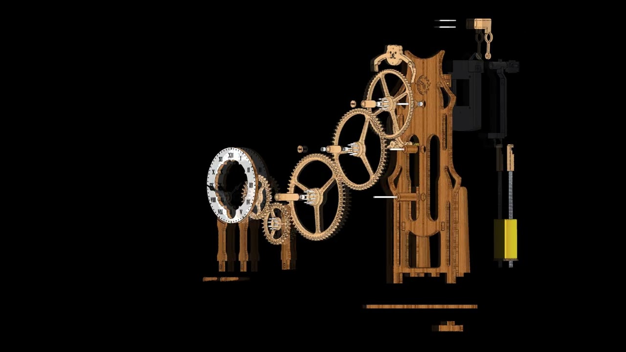 Brian Law's woodenclocks - Clock 53 Animations