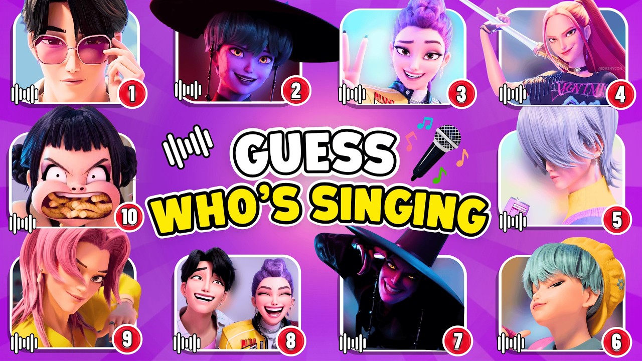 Guess KPop Demon Hunters Movie Character by Song & Voice | Saja Boys, Soda Pop | Funny Quiz
