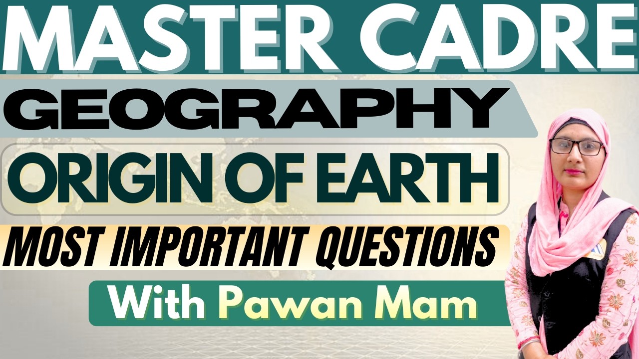 Master Cadre Geography Syllabus | Master Cadre Geography Preparation |Master Cadre Geography Classes