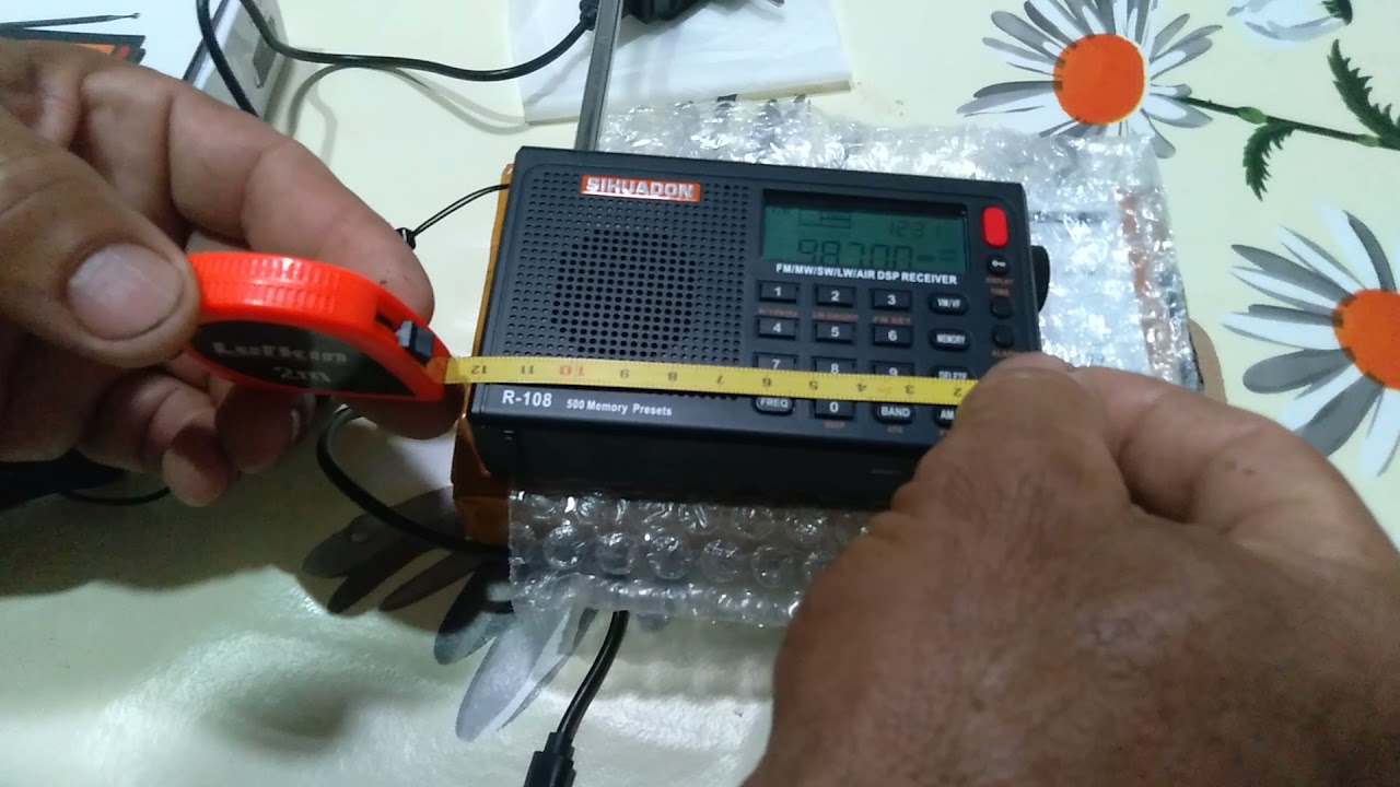 rádio portátil sihuandow R108 muito bom mesmo. som Sintonia e qualidade ok 👍