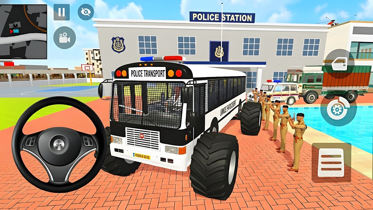 🤑Indian Thift Auto Simulator🤩Indian Showroom Purchase😯Modified Monster Police Bus And Bike🥳Game