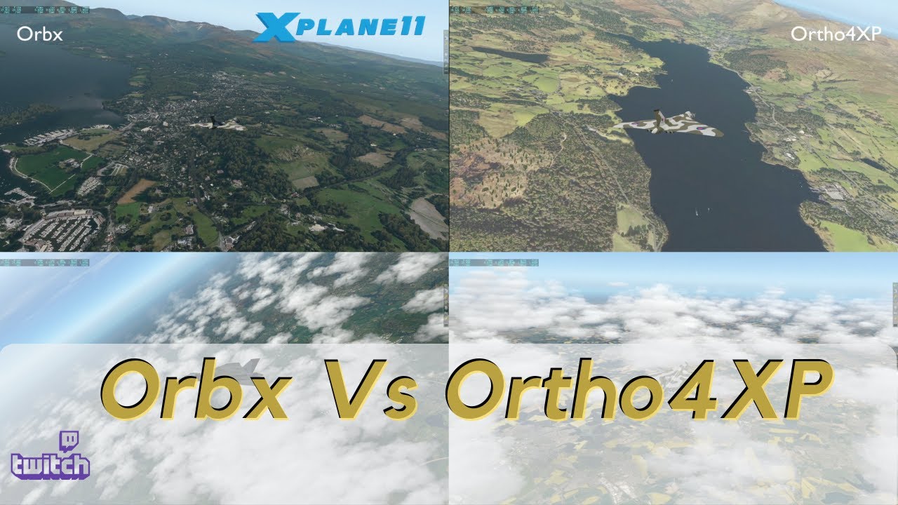 Orbx vs Ortho4XP - Central England Scenery and Performance Review XP11