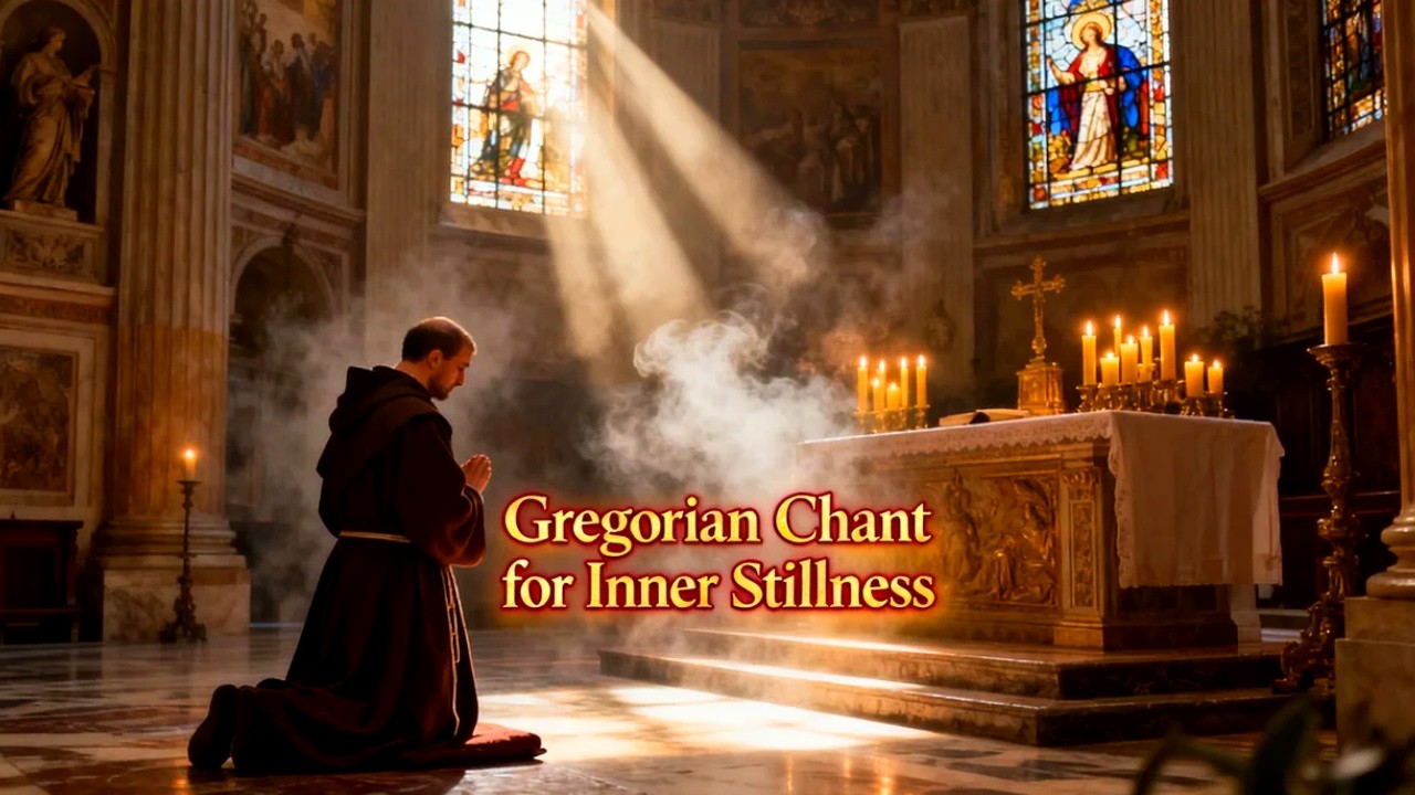 Gregorian Chant for Healing Sleep and Spiritual Peace | Benedictine Ambience and Holy Reflection