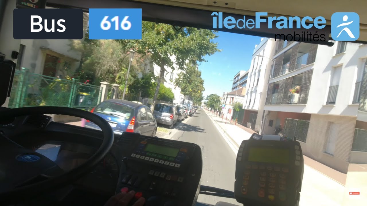 Bus 616 Transdev NSSD | Gare de Bondy RER - Aulnay-sous-Bois Garonor via C.C O'Parinor - 4K