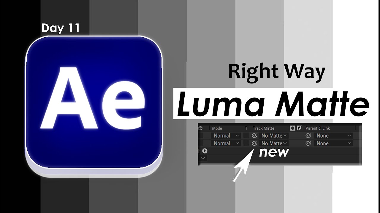 What a LUMA MATTE Does in After Effects - DAY 11 (AE 2024)