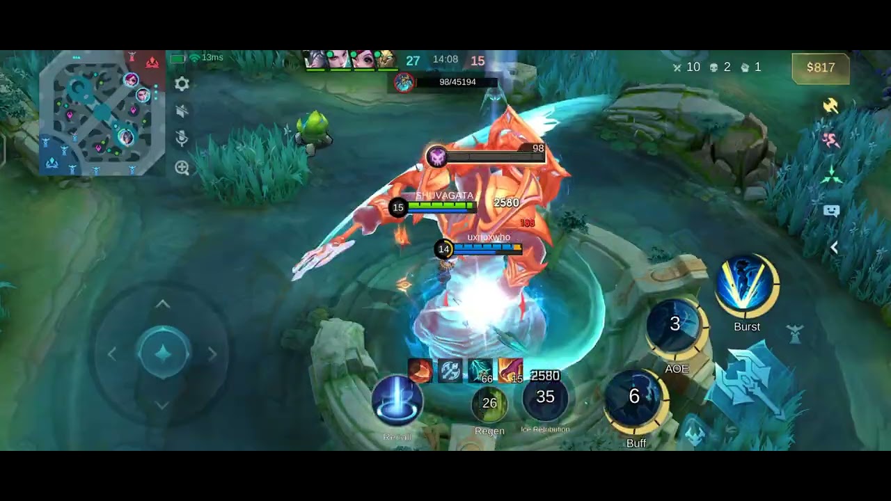 Karina New KOF skin gameplay video 🔥🔥|| Mobile legend Bang bang