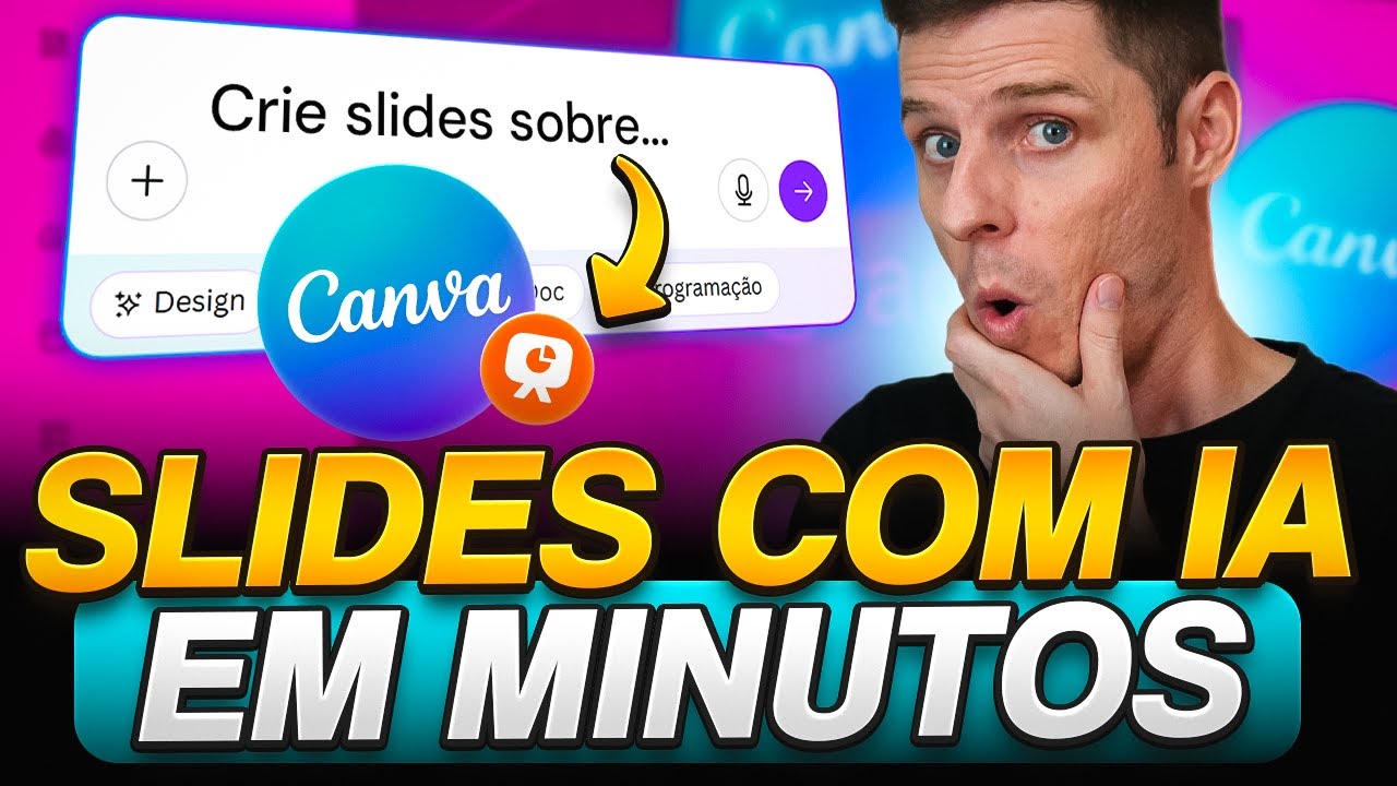 Como Criar Apresentações COMPLETAS com IA do Canva em 5 Minutos!