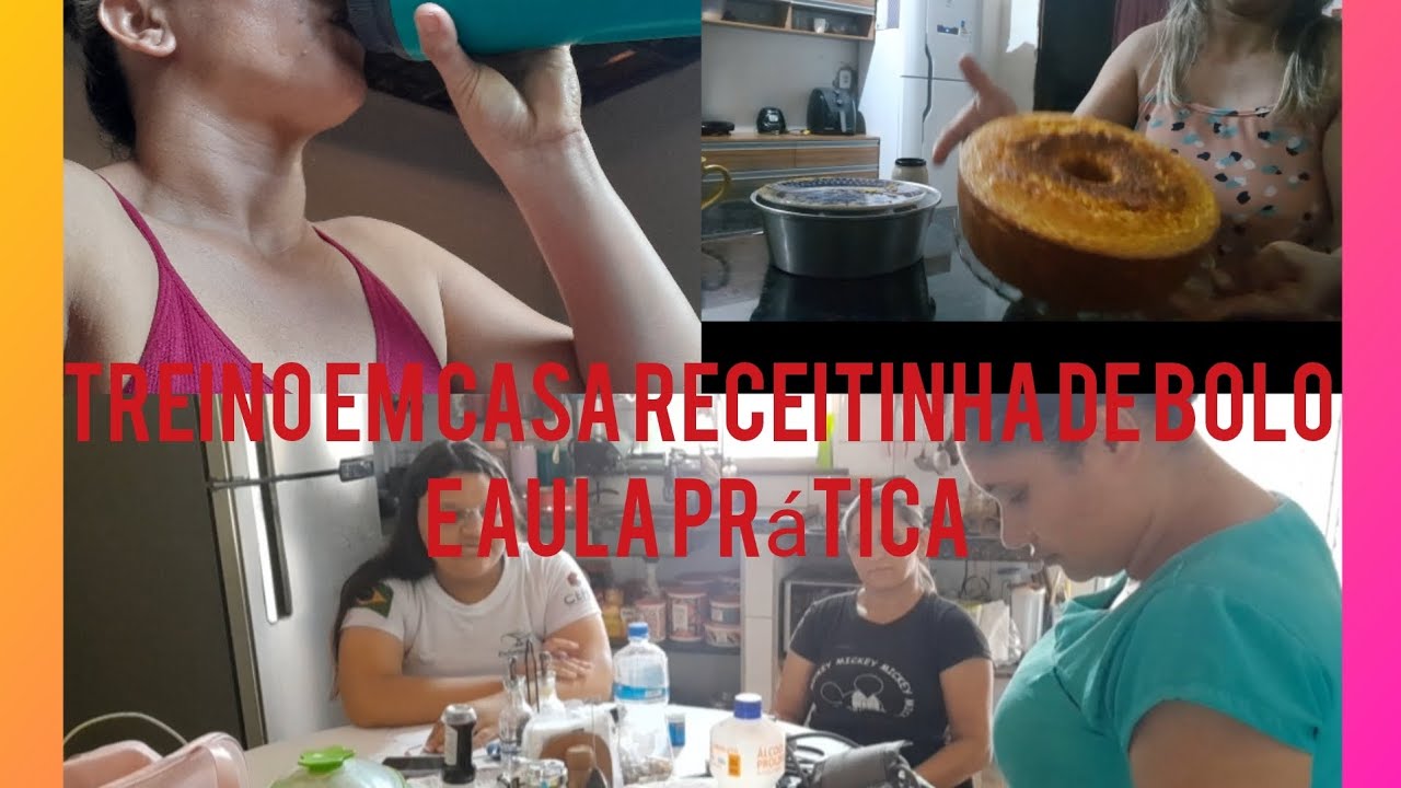 Treino em casa mais receita de bolo de milho🍮