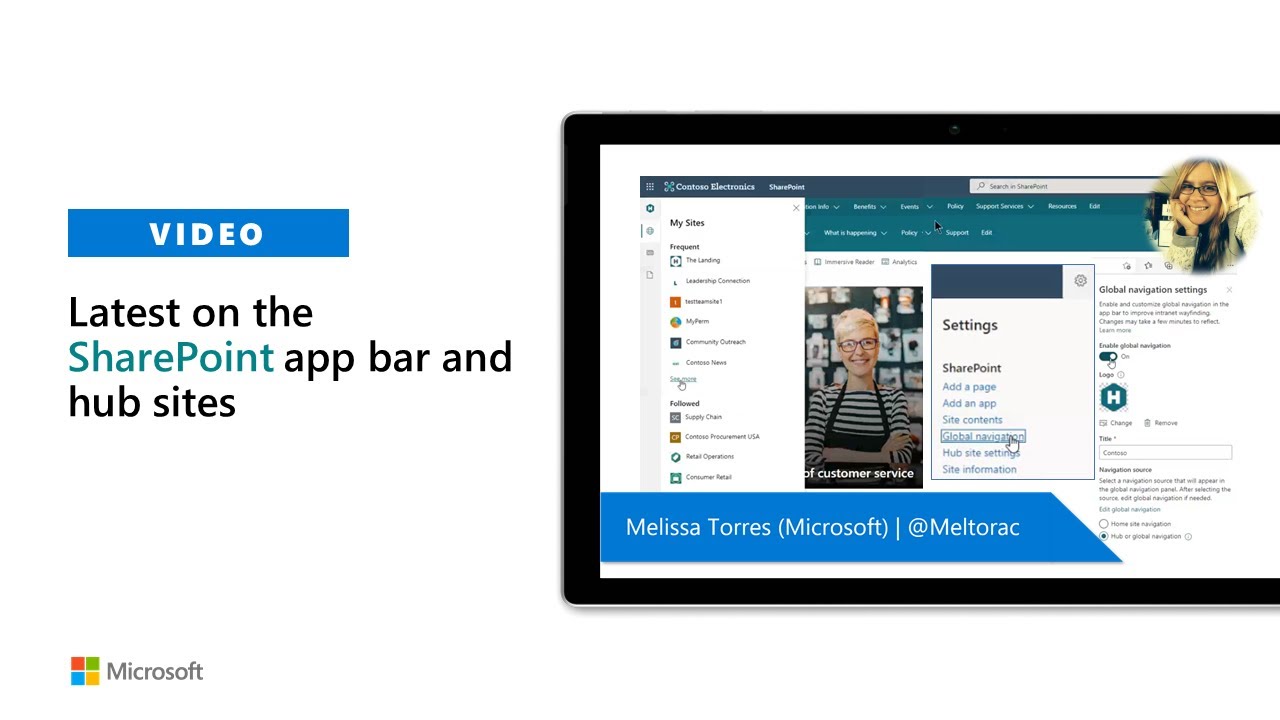 SharePoint App Bar - Global navigation and wayfinding