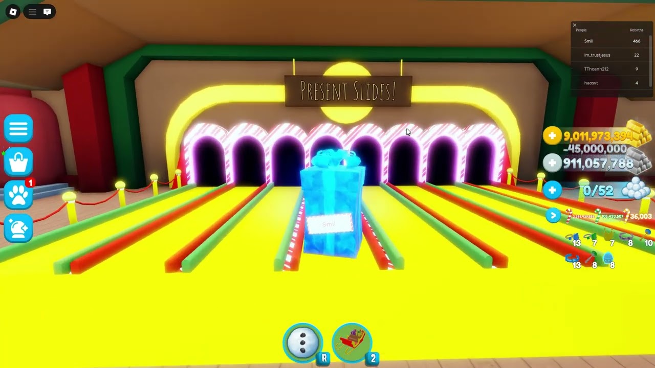 Open x24 Abyssal presents ll Snowman simulator #roblox #christmas