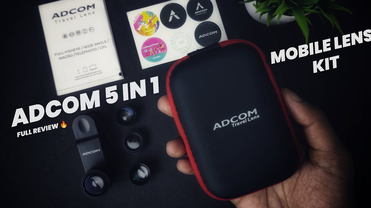 Adcom 5 in 1 Mobile Lens Kit Review & Unboxing | Best Lens For Mobile Photography
