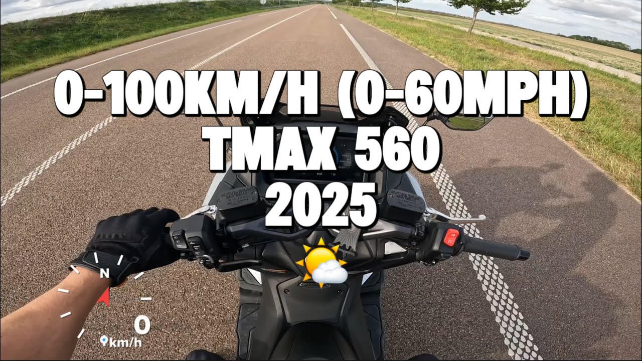 JE TESTE LE 0-100 KM/H (0-60 MPH) de ce YAMAHA TMAX 560 ! 🔥