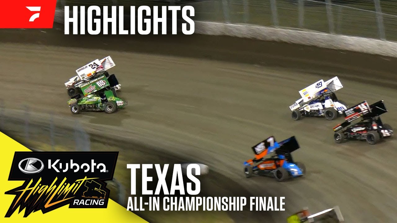 All-In Championship Finale | Kubota High Limit Racing at Texas Motor Speedway 10/18/25 | Highlights