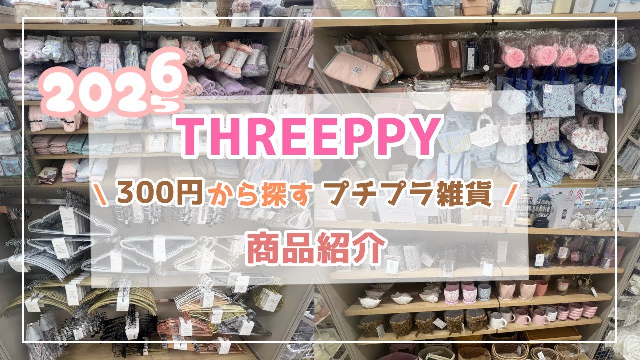 【THREEPPY】ダイソー新ブランドスリーピー2026新作商品紹介