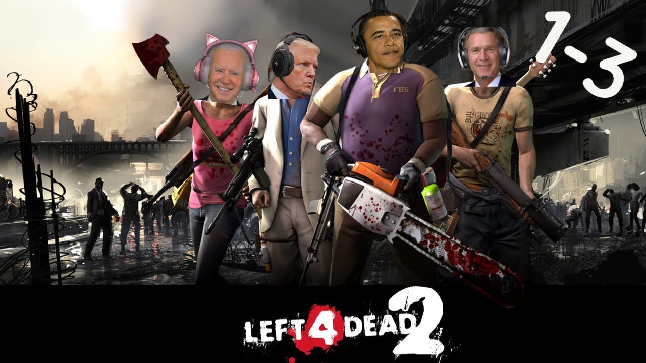 US President Play Left 4 Dead 2 | Full Dead Center Compilation |