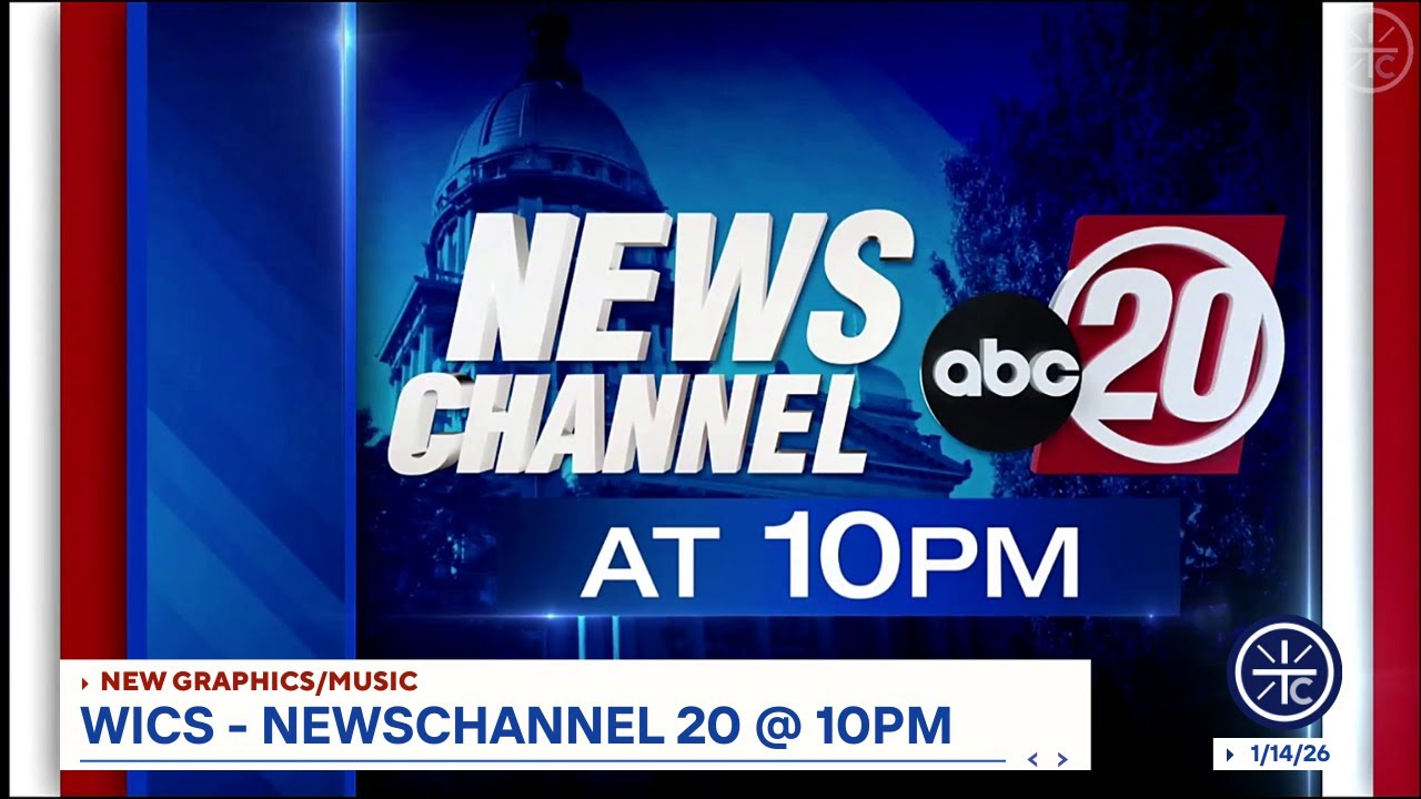 WICS - NewsChannel 20 @ 10pm Open - 1/14/2026 (New Graphics/Music)