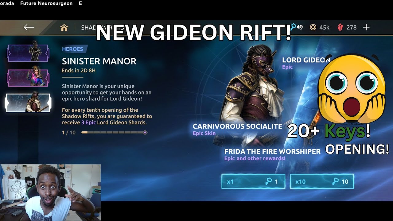 I SPENT 30+ Keys on The NEW Gideon Rift! - Shadow Fight 4 Arena