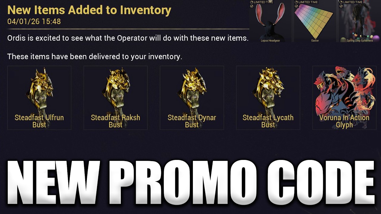 New Warframe PROMO CODE & Easter Event Loot!