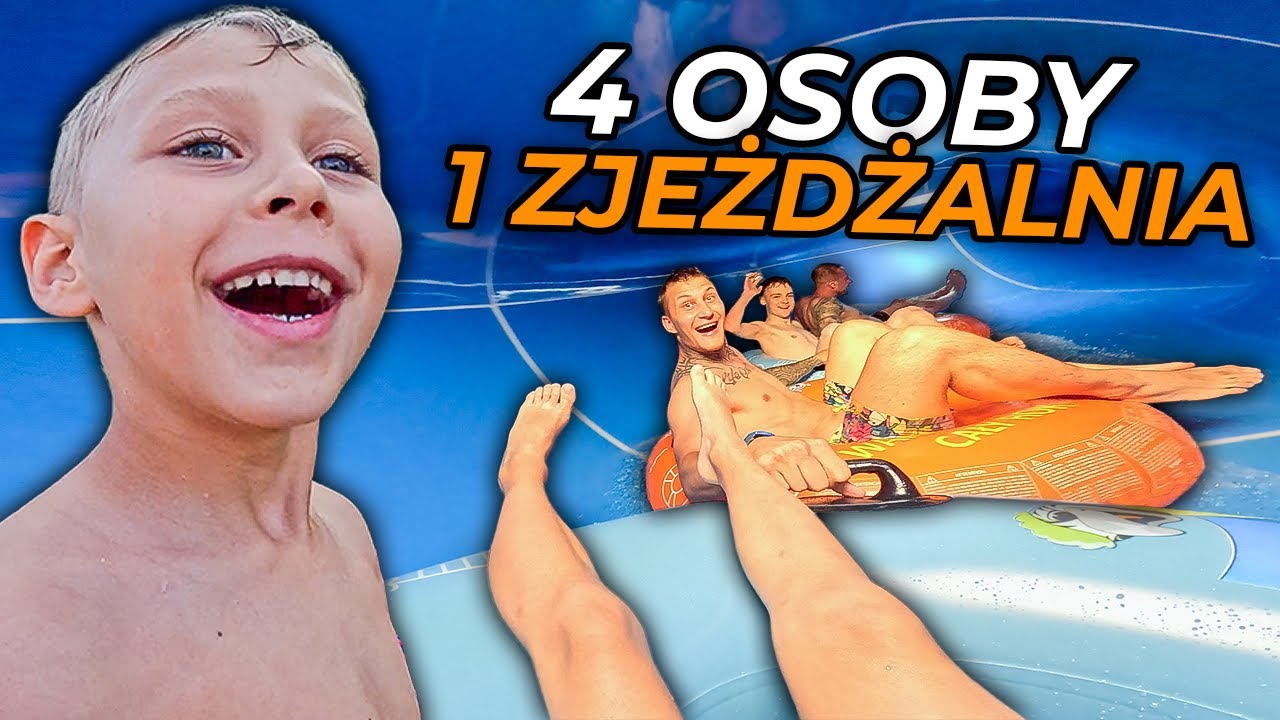 W 4 OSOBY NA JEDNEJ ZJEŻDŻALNI 😂