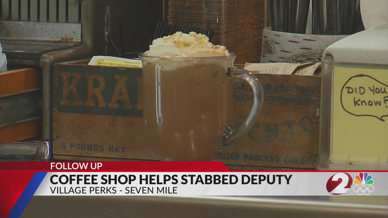 Coffee shop helps stabbed deputy