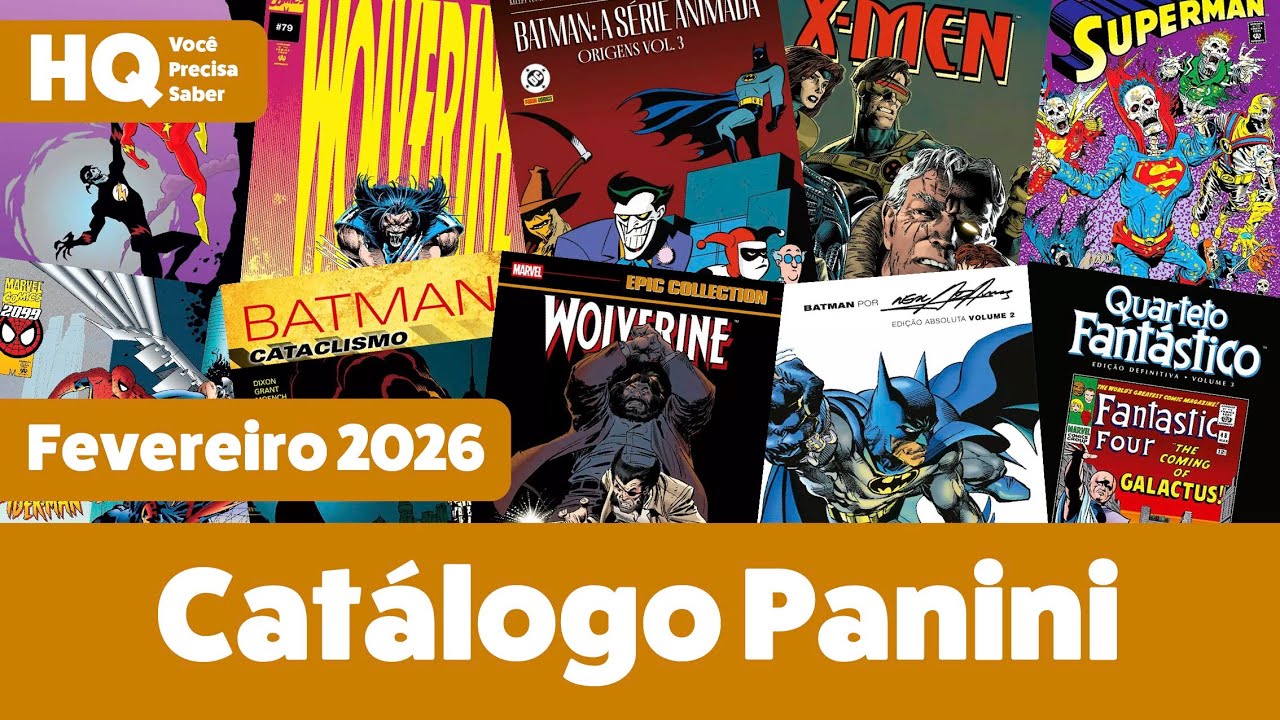 Clássicos no Catálogo da Panini | Fevereiro de 2026