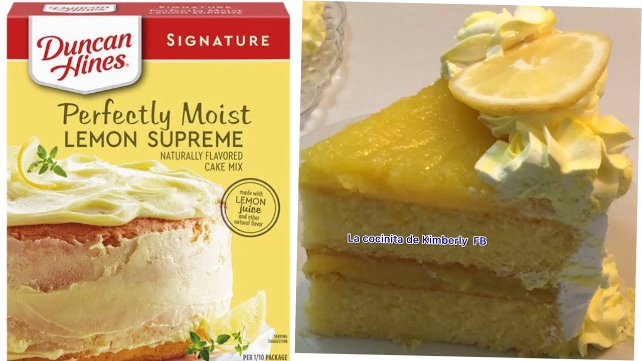 Como modificar una MEZCLA  para pastel SABOR LIMON  con un delicioso TOQUE CASERO un pan húmedo.