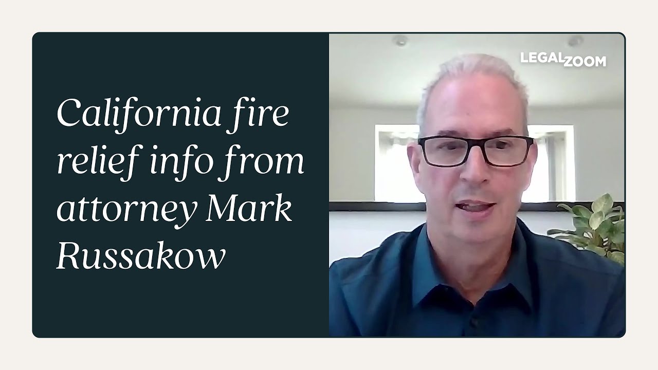 California fire relief info from attorney Mark Russakow