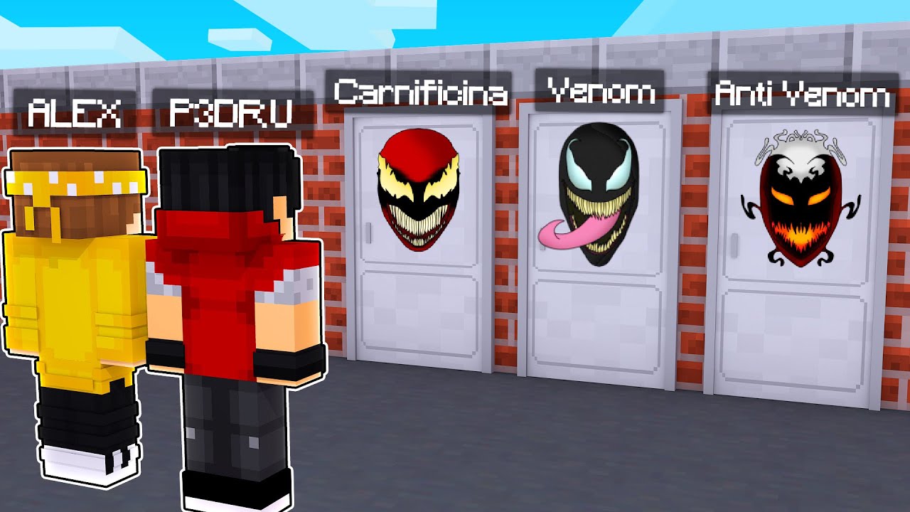 NÃO ESCOLHA A PORTA ERRADA DAS SYMBIONTES NO MINECRAFT! ‹‹ P3DRU ››