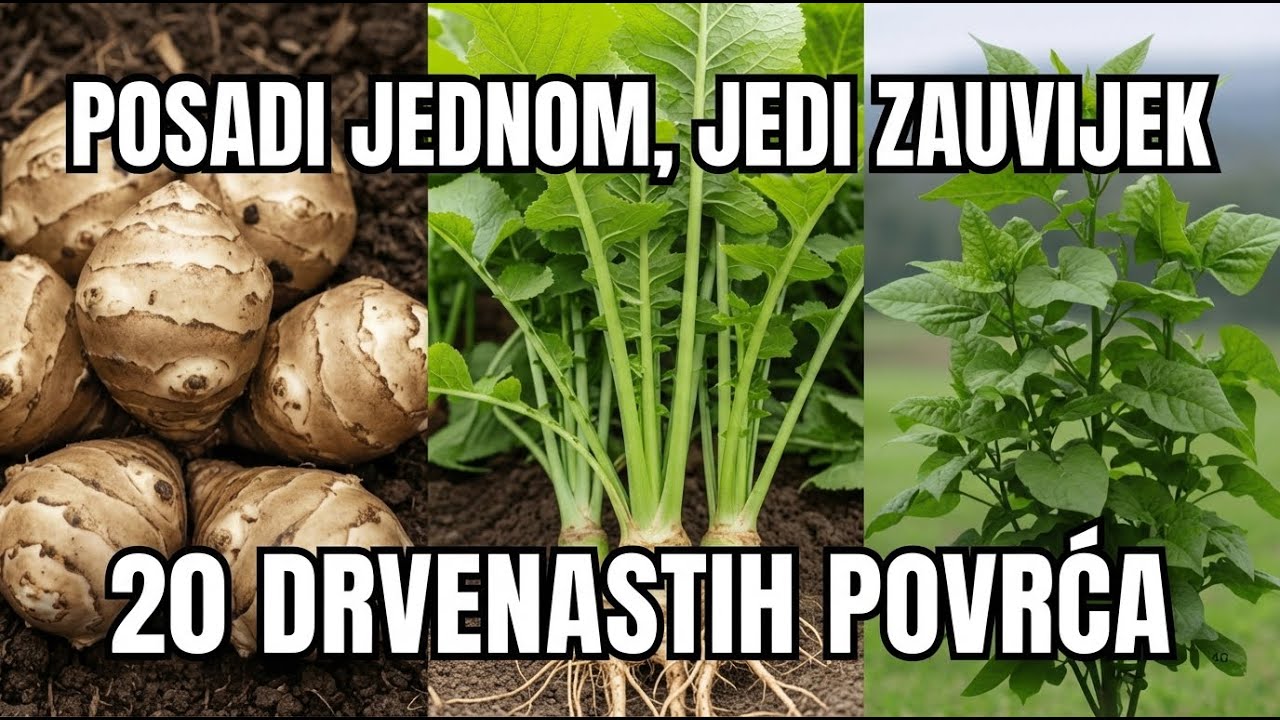 Ovih 20 Vrsta Povrća Raste Kao Voćna STABLA! Posadi Jednom, Jedi Zauvijek