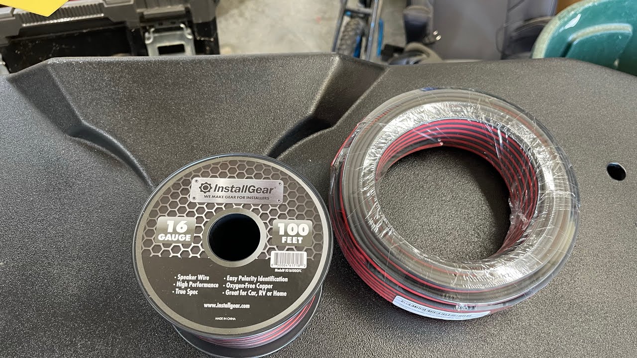 Install Gear 16ga wire vs Sky High car audio wire 16ga