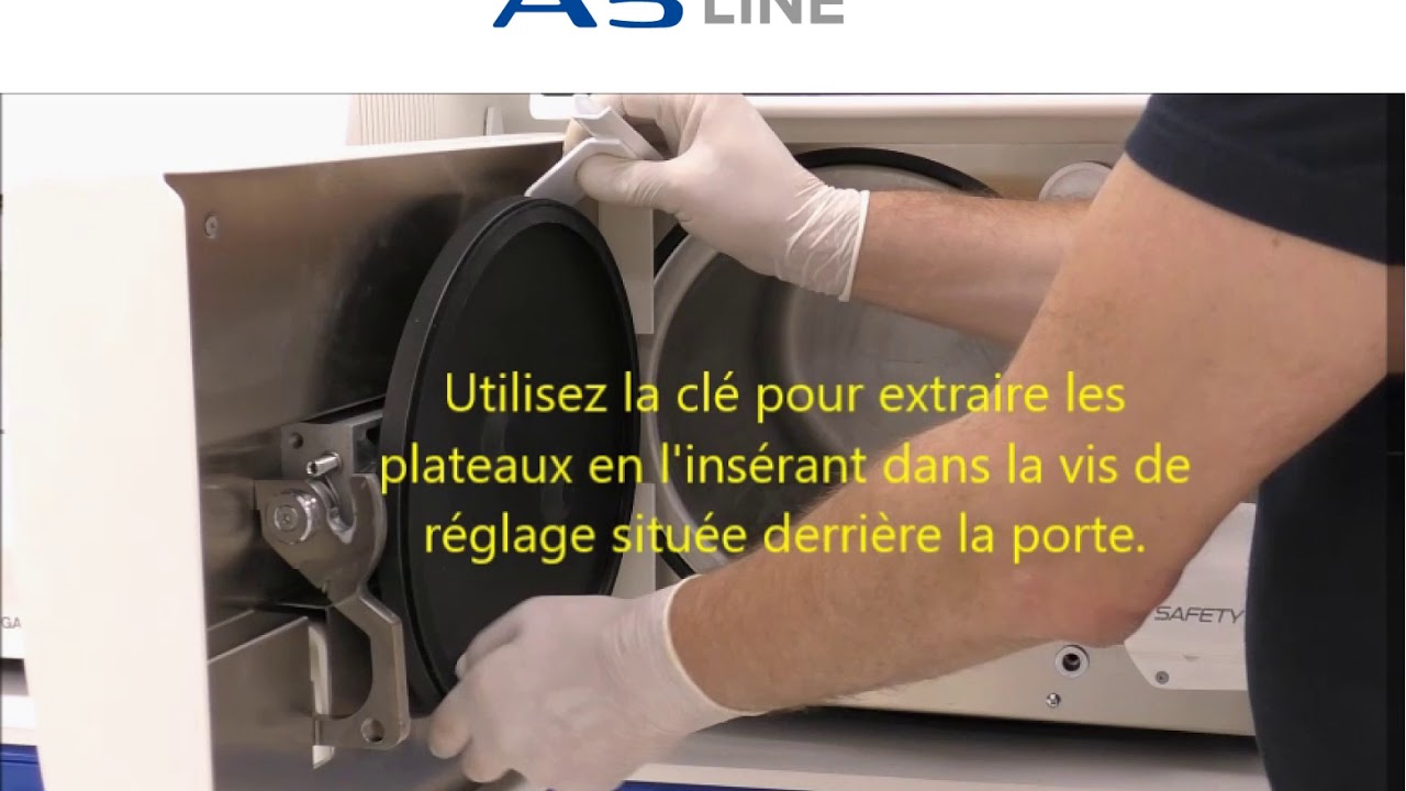 A5-LINE : Réglage de la porte de l'autoclave