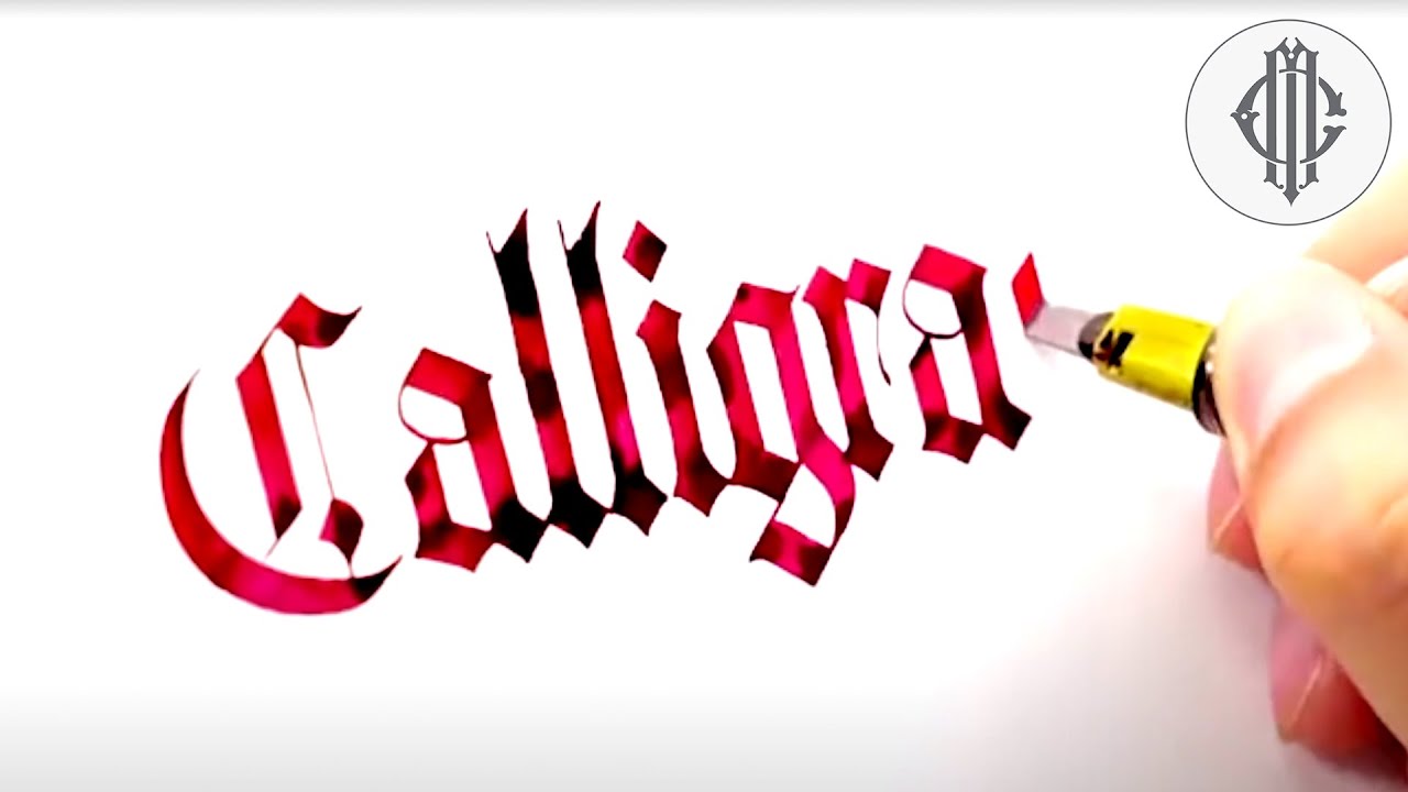 Сборник каллиграфии Blackletter x Сделано Эдгаром