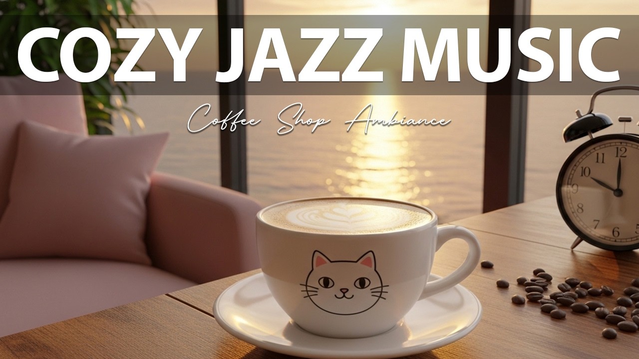 Cozy Jazz Music 🎶 Coffee Shop Ambiance for Studying , Great Moods & Happy Moods